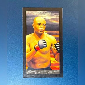 Anderson Silva Mini Black Border Gypsy Queen Back SHORT PRINT 2009 Upper Deck